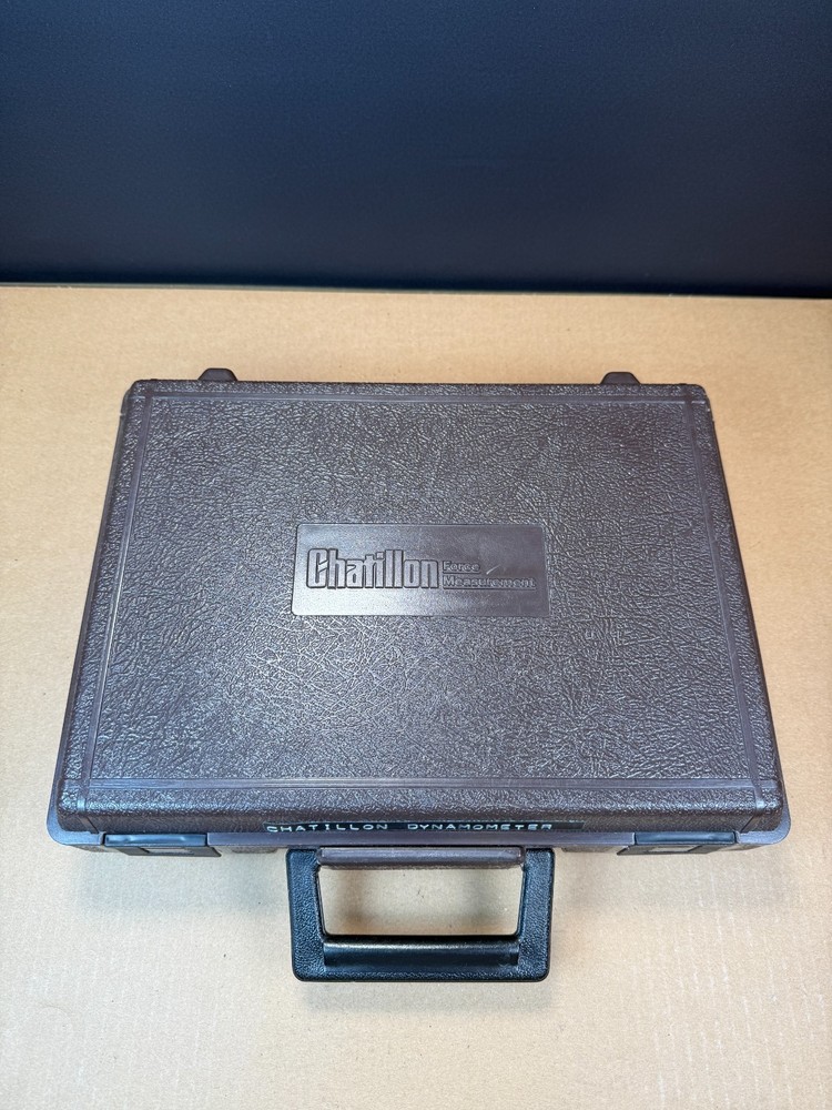 Vintage CHATILLON DPPH-250 Push Pull Force Gauge with Attachments and Case