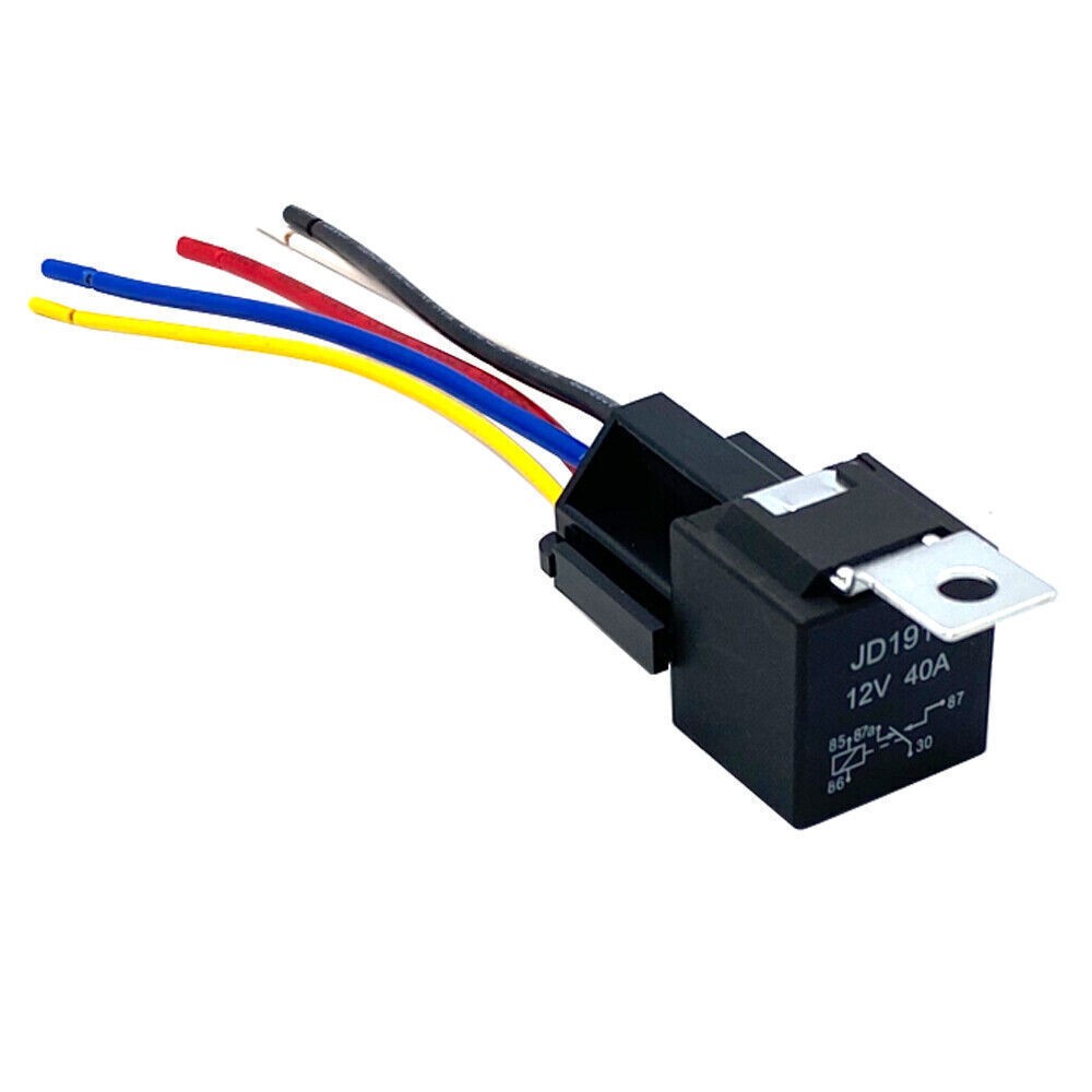 5- 25Pack 12V 30/40 Amp 5-Pin SPDT Automotive Relay with Wires & Harness Socket