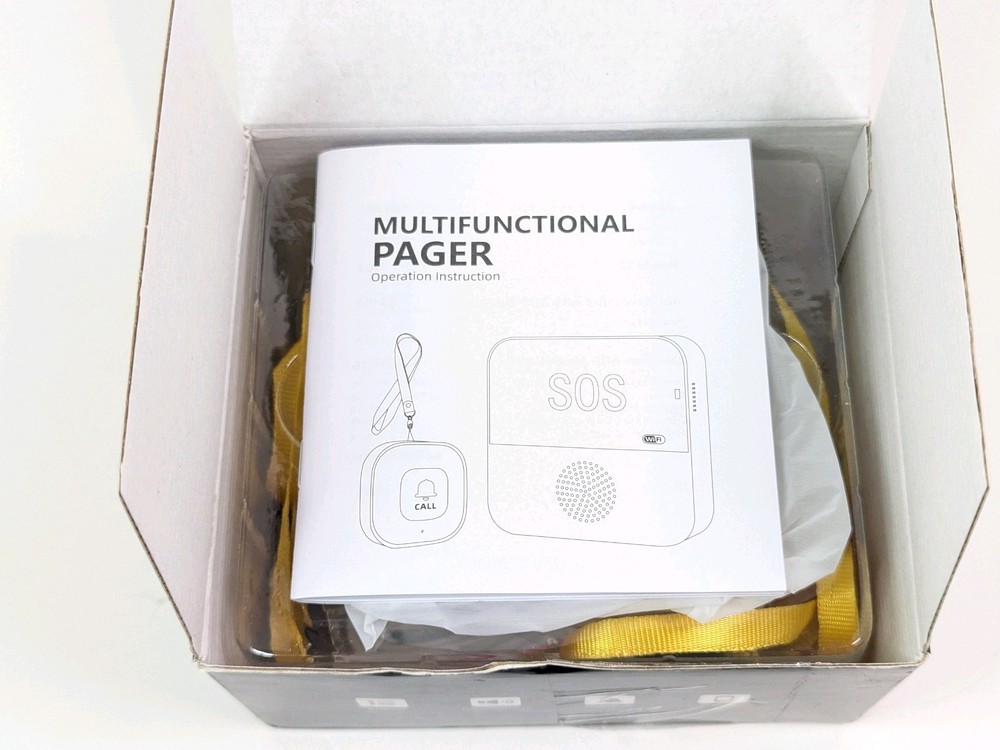 Multifunctional Smart Pager SOS Alert System Fall 3 Buttons In App Control New