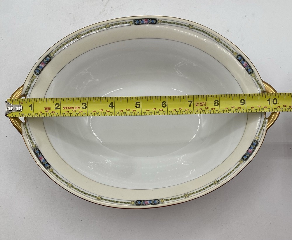 Noritake Chandova Oval Serving Dish, Floral Decor