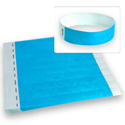 30,000 3/4” Tyvek Wristbands-Choose Your Color - Wholesale,Events,Clubs,Security