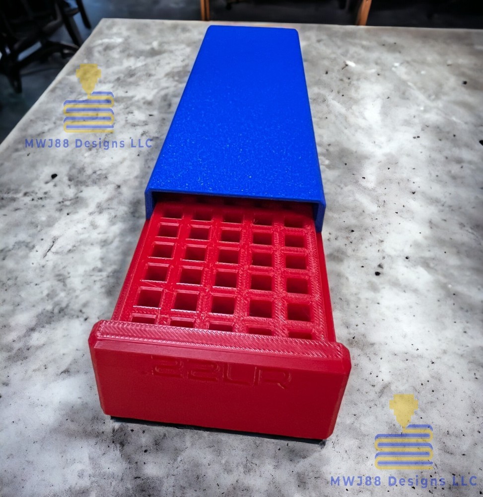 Multi Color Sliding .22lr Ammo Storage Box Case - 100rd Round - Multiple Colors!