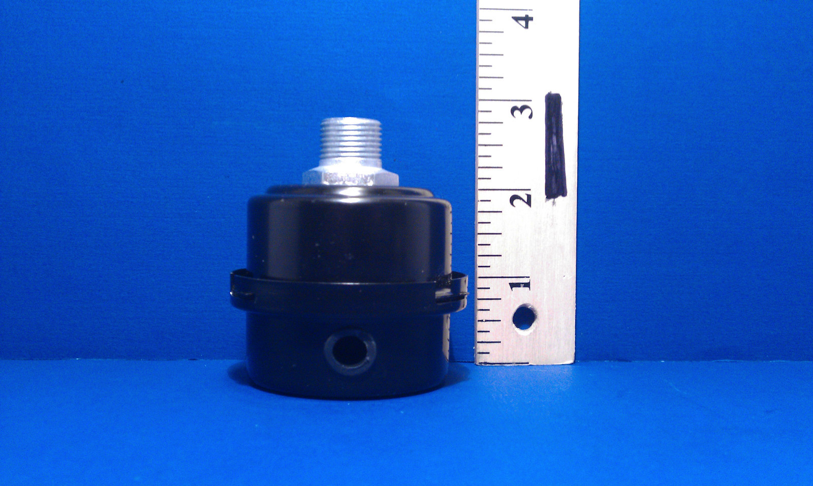 Air Compressor Intake Filter Silencer 3/8 Inch NPT Metal Housing Paper Element