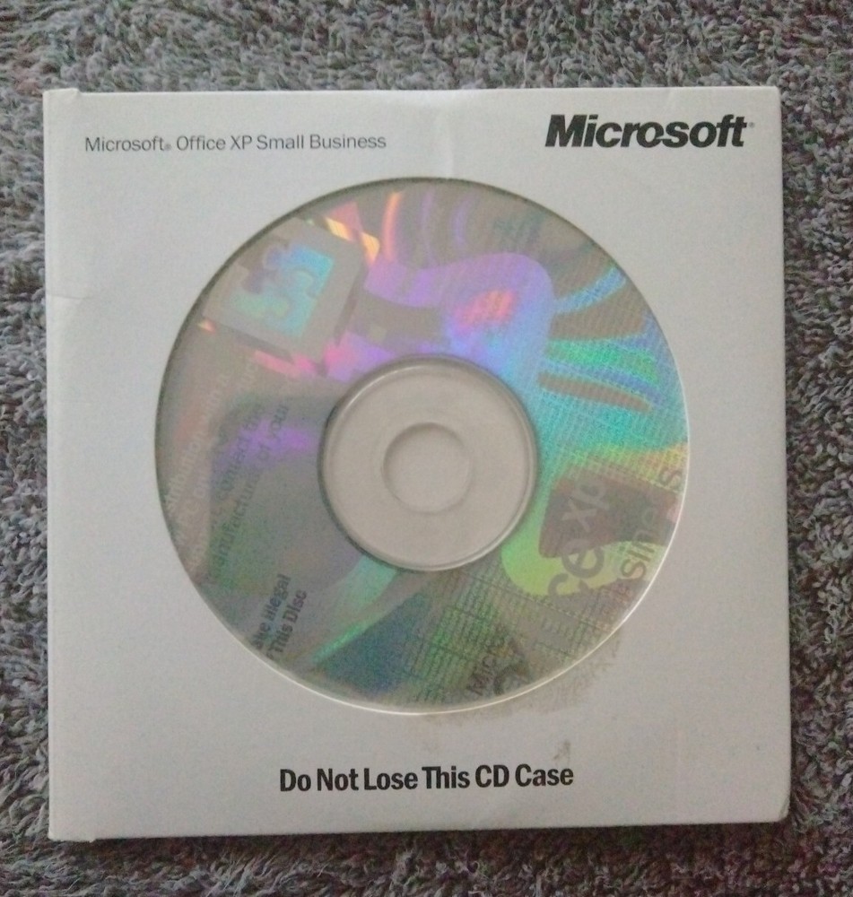 Dell Microsoft Office XP Small Business SBE Version 2002 Two Discs w Product Key