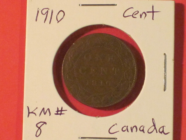 1910 One Cent - Canada - KM# 8 Very nice