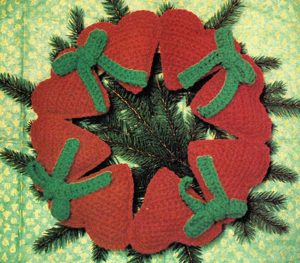 CUTE Valentine Heart Wreath/Decor/Crochet Pattern INSTRUCTIONS ONLY