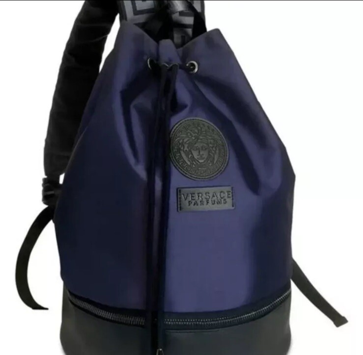 Versace Blue & Black Backpack
