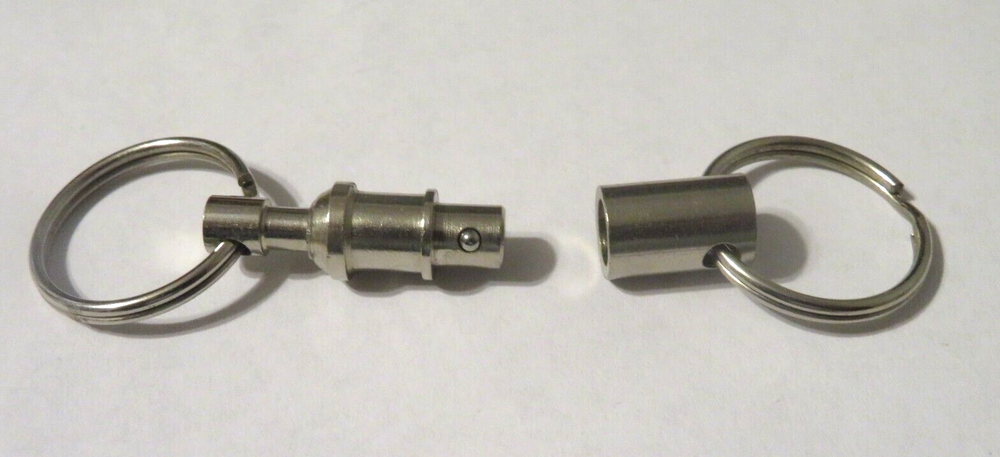 Quick Release Air Coupler Push to Connect Key Chain Detachable Key chain.