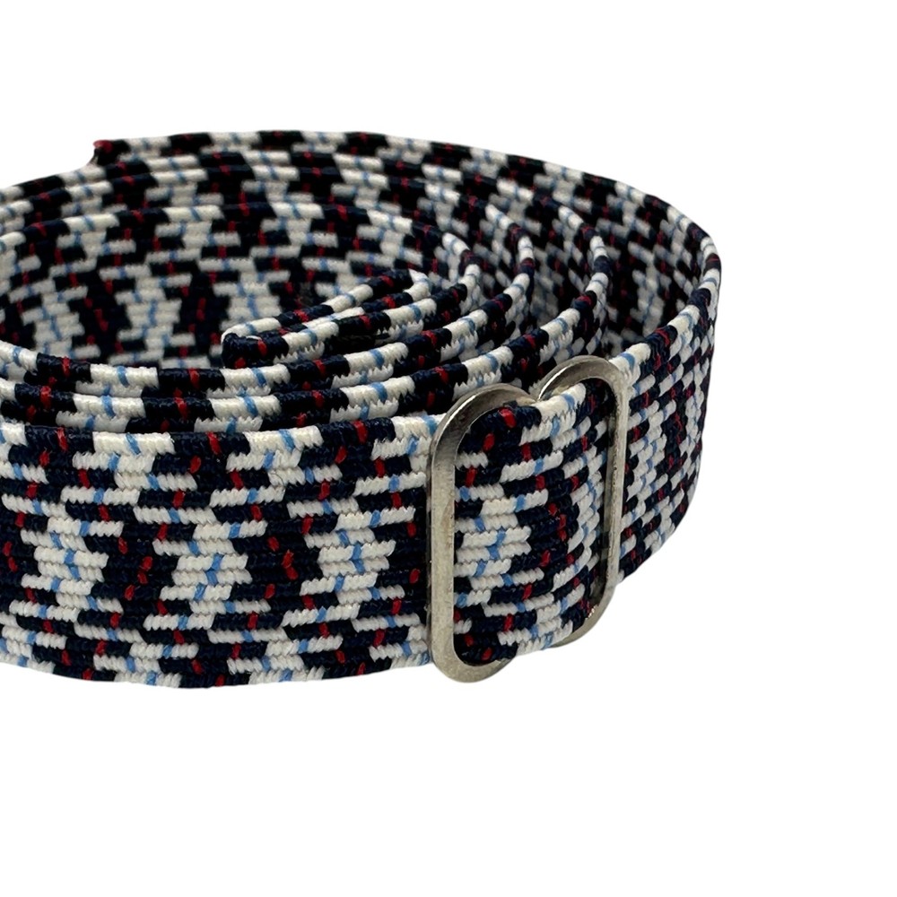 4pc Heavy Duty Elastic Webbing Straps - ZigZag Pattern - Adjustable Metal Buckle