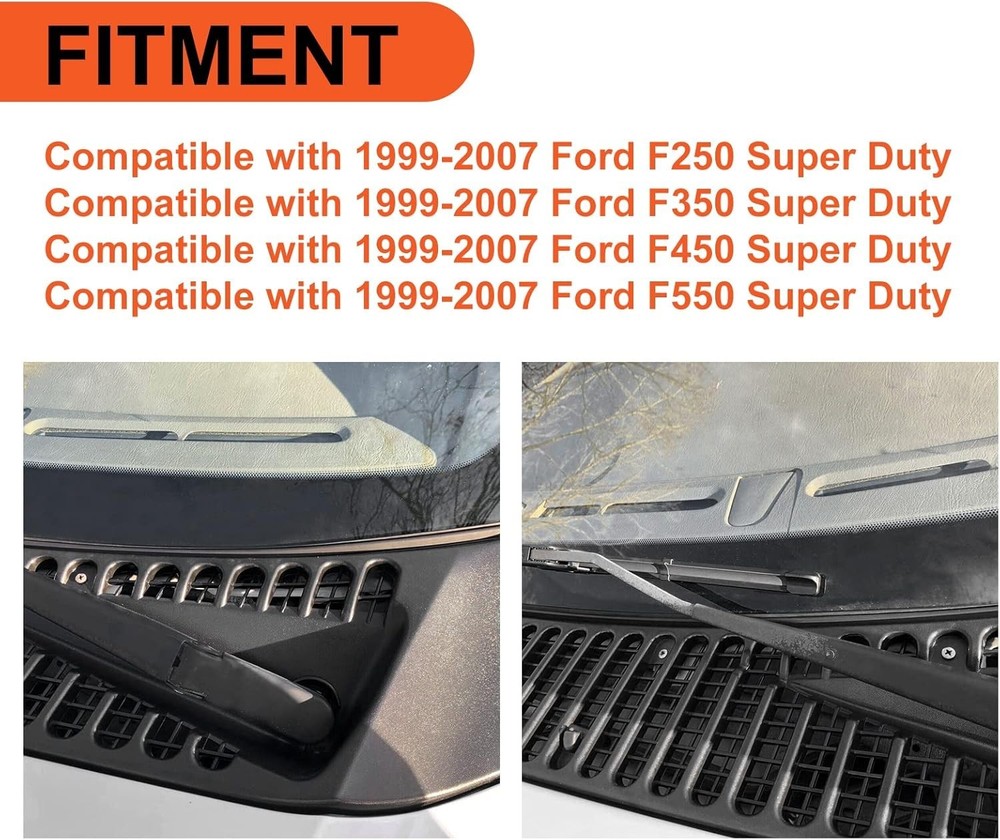 Windshield Wiper Cowl Cover Panel Replacement for Ford Super Duty & Excursion