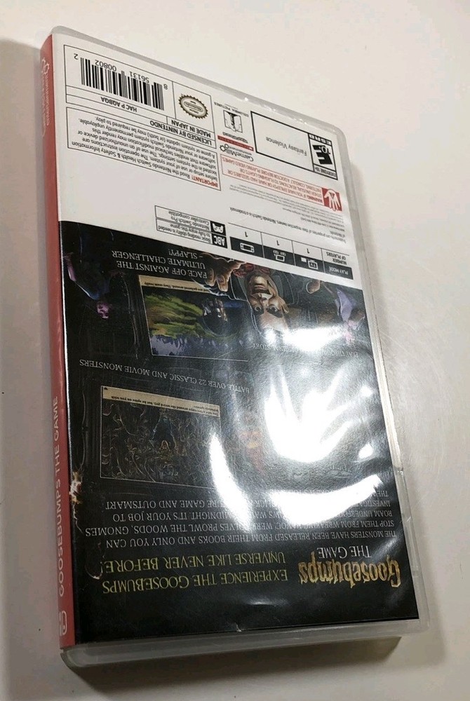 CASE ONLY NO GAME: Goosebumps (Nintendo Switch) PLEASE READ!!