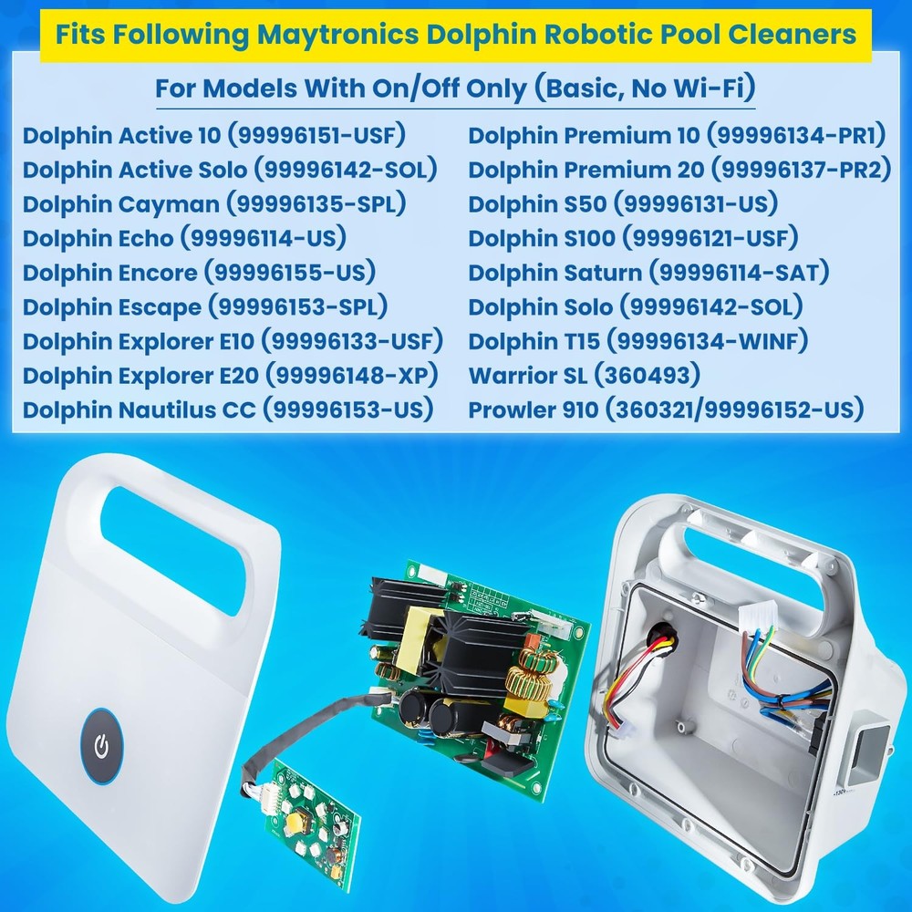 99956034 Power Supply Unit Fit Dolphin Robotic Pool Cleaner Active 10 Echo E10