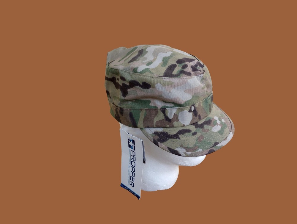 U.S MILITARY MULTI-CAM CAMOUFLAGE HAT CAP MFG BY PROPPER SIZE LARGE 7 1/2