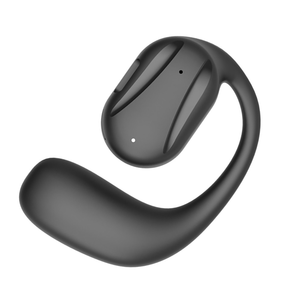 Black Driving Trucker Bluetooth 5.2 Wireless Headset Noise Cancelling Earbud D