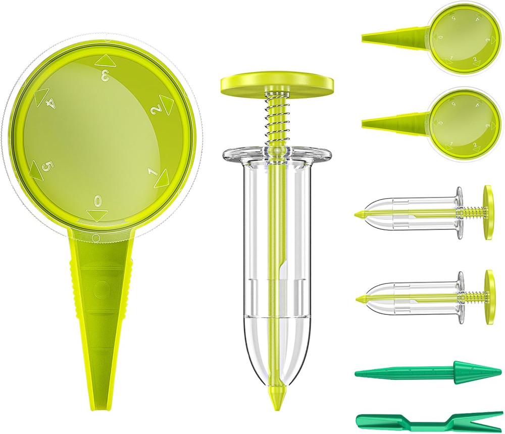 8 Pack Sowing Seed Dispenser Seeder Sower Planter Set, Handheld Mini Seedlings D