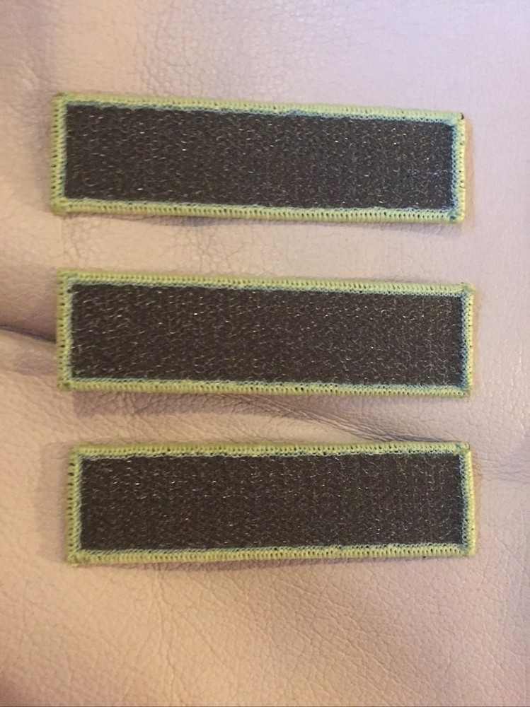 3 Pack NEVER QUIT Tactical Hook & Loop Fully Embroidered Morale Tag Patch 1x4”
