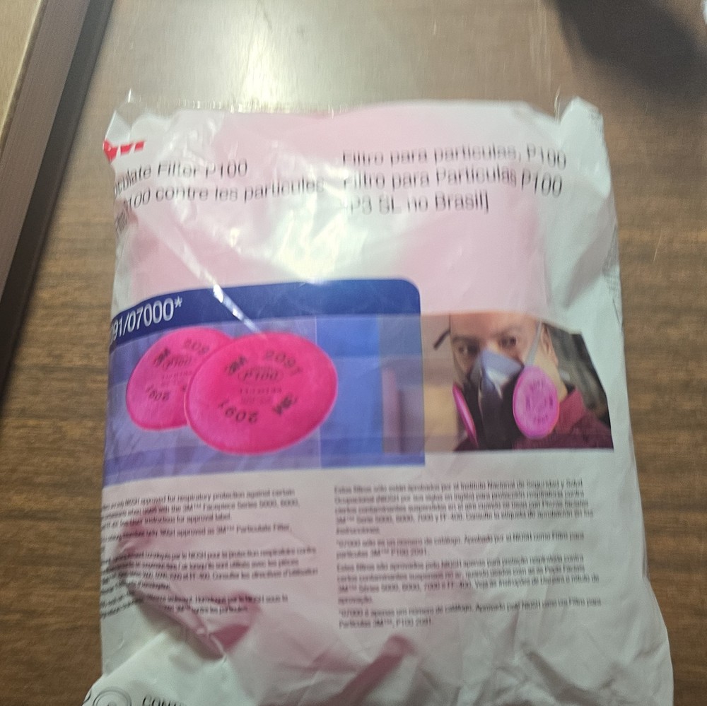 3M 2091 Pink Performance Filter - P100 (2 Pair)