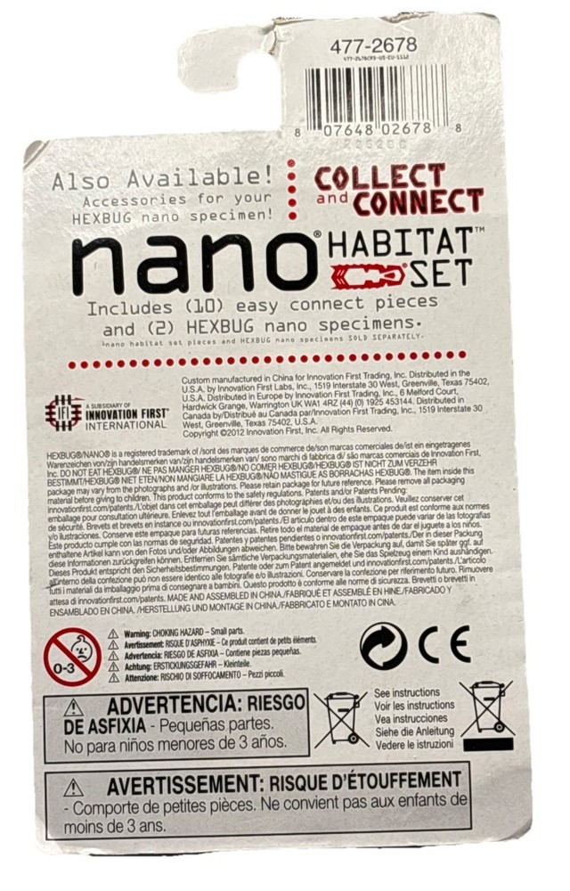 HexBug Holiday Nano--Pull Santa's Sleigh, NEW!