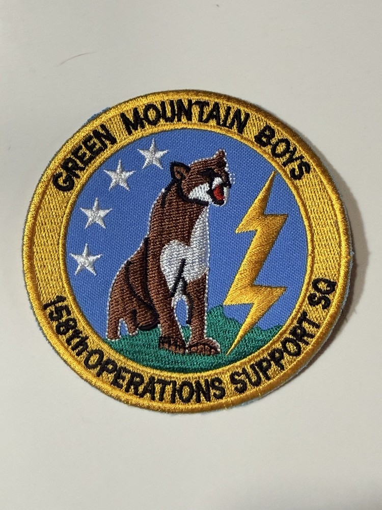 USAF 158th Operations Support Squadron - Vermont Air National Guard Patch
