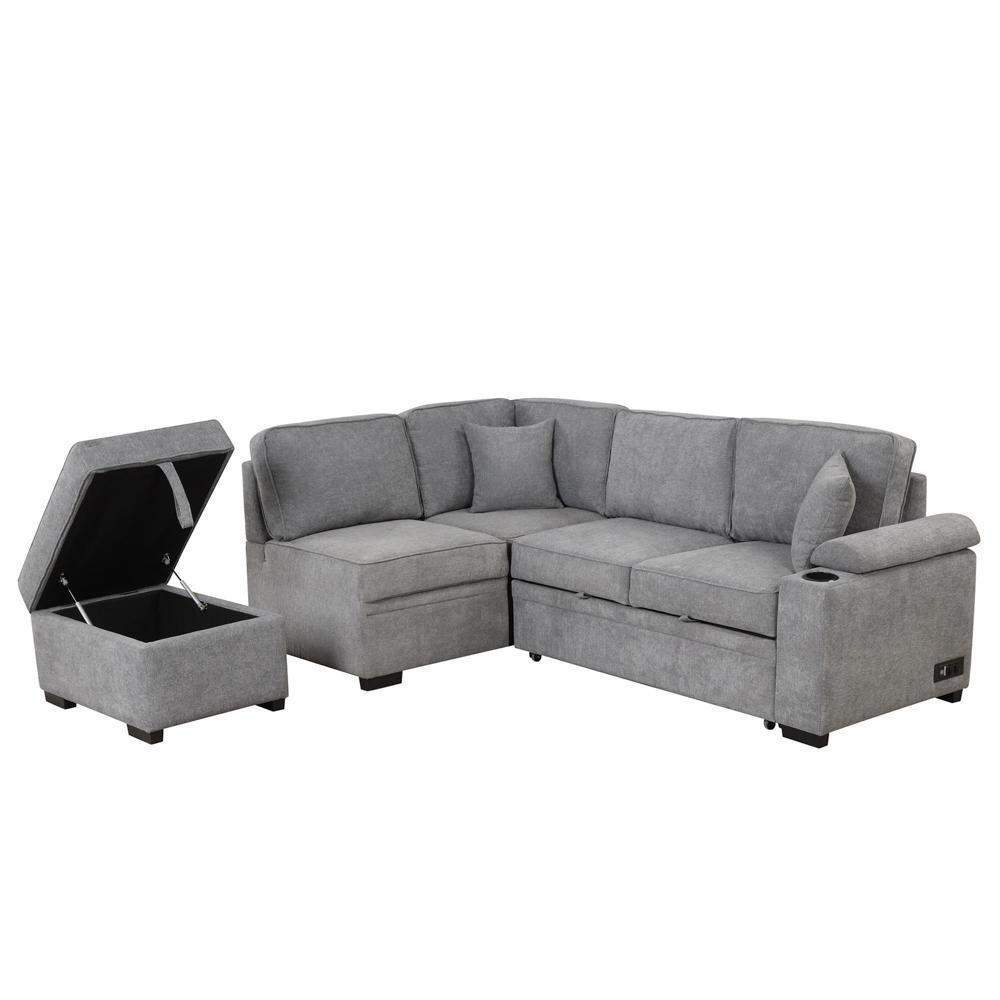 High Quality Sleeper Sofa Bed 2 in 1 Pull Out sofa bed L Shape Couch New Style