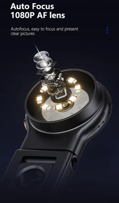 Folding Digital Microscope - Handheld Portable Magnifier With 2" IPS Screen,...