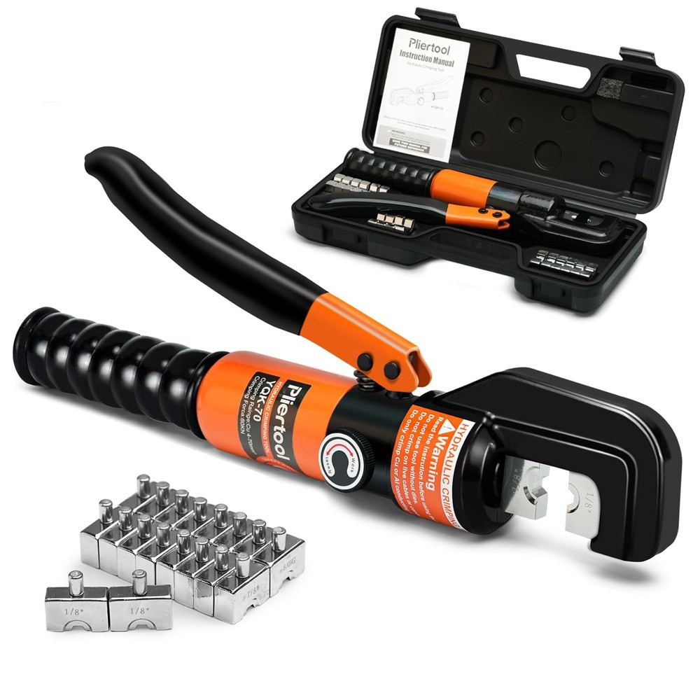 Pliertool 10 Ton Hydraulic Battery Cable Variable, 10ton Crimping Tool