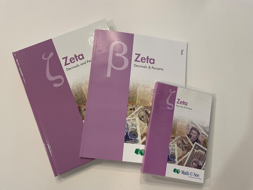 Math-U-See Zeta Set (no Integer Blocks or Algebra/Decimal Insert Kit)