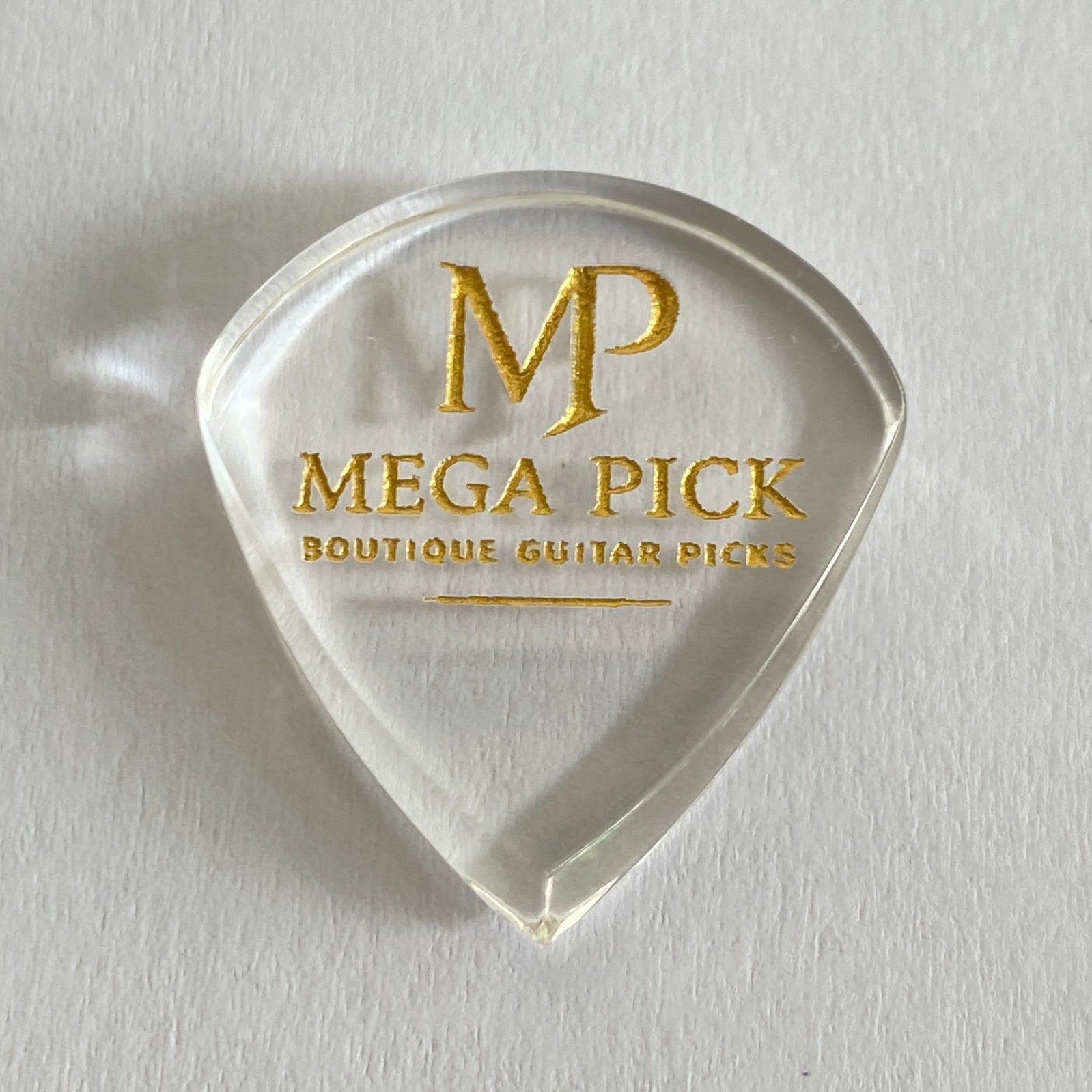 Boutique Acrylic Guitar Pick GBS "Mega Pick" 5, 10 mm. Handmade Premium Plectrum