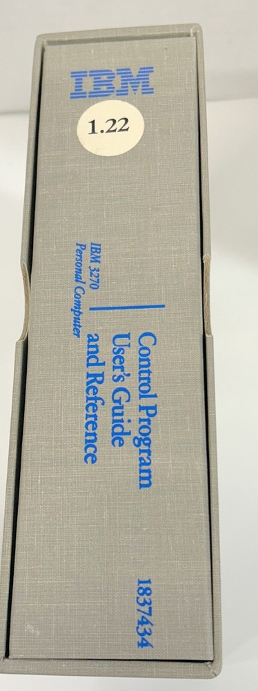 IBM 3270 Personal Computer Control Program Pkg includes Software