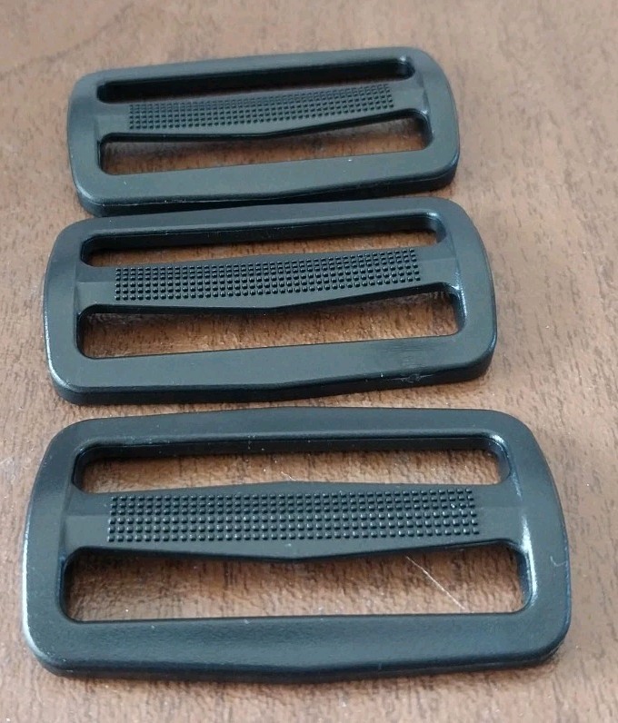 2 Inch Black Plastic Triglides