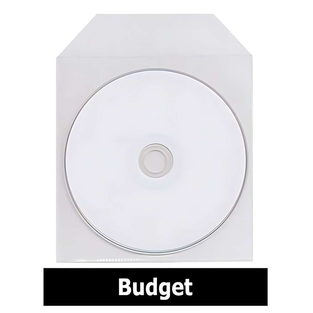1000 CPP Clear Plastic Sleeve with Flap Budget **1-3 DAYS