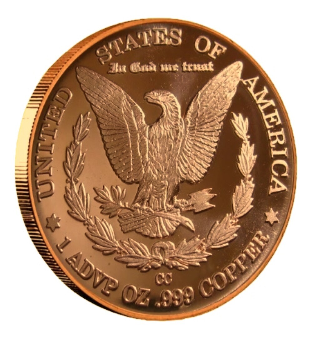 (100) MORGAN - 1 OZ COPPER ROUND - BULLION - LOT