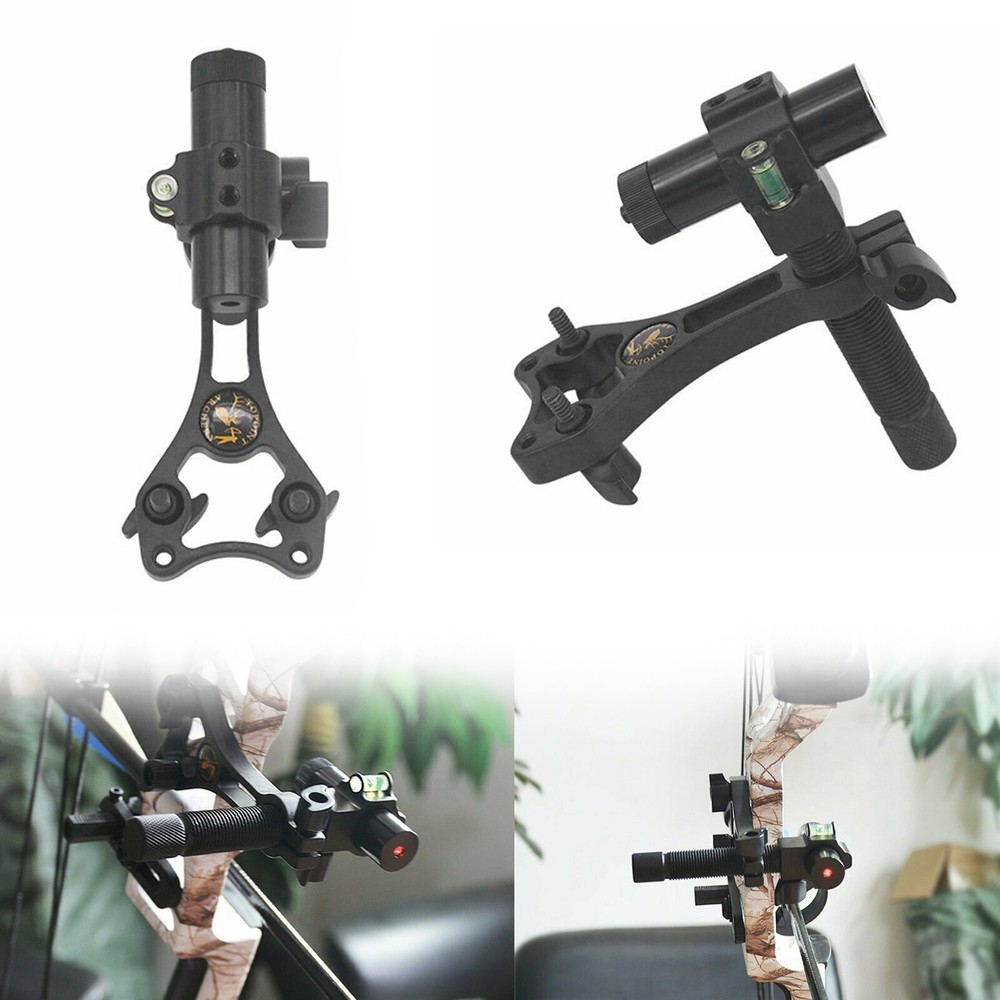 Aluminum 360° Archery Center Laser Sight Aligner Alignment for Compound Bow Hunt