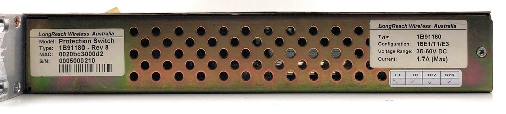 Long Reach Wireless 1B91180-Rev8 Protection Switch