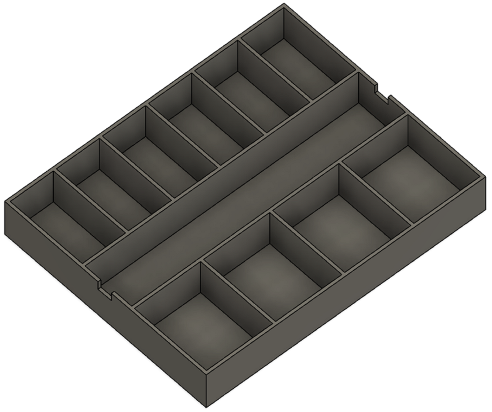 Impact bit holder insert for DEWALT Medium ToughCase (11 compartment)