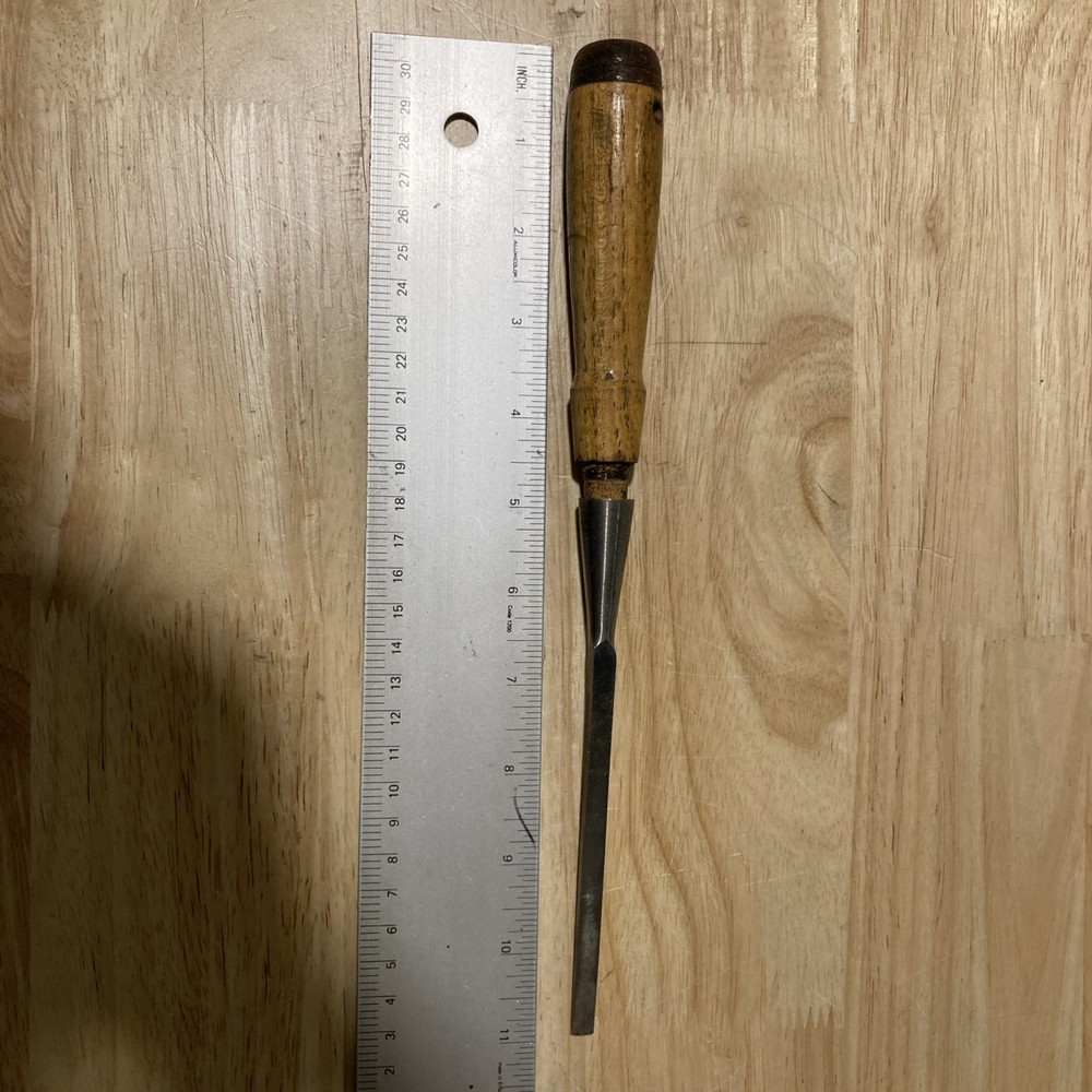 Greenlee 1/4" Socket Chisel Antique Carpenter / Framing Tool
