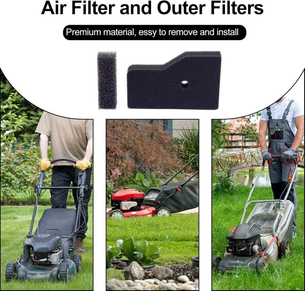 2-Pack Air Cleaner Element & Outer Filter for Honda EB2000i EU2000i Generators