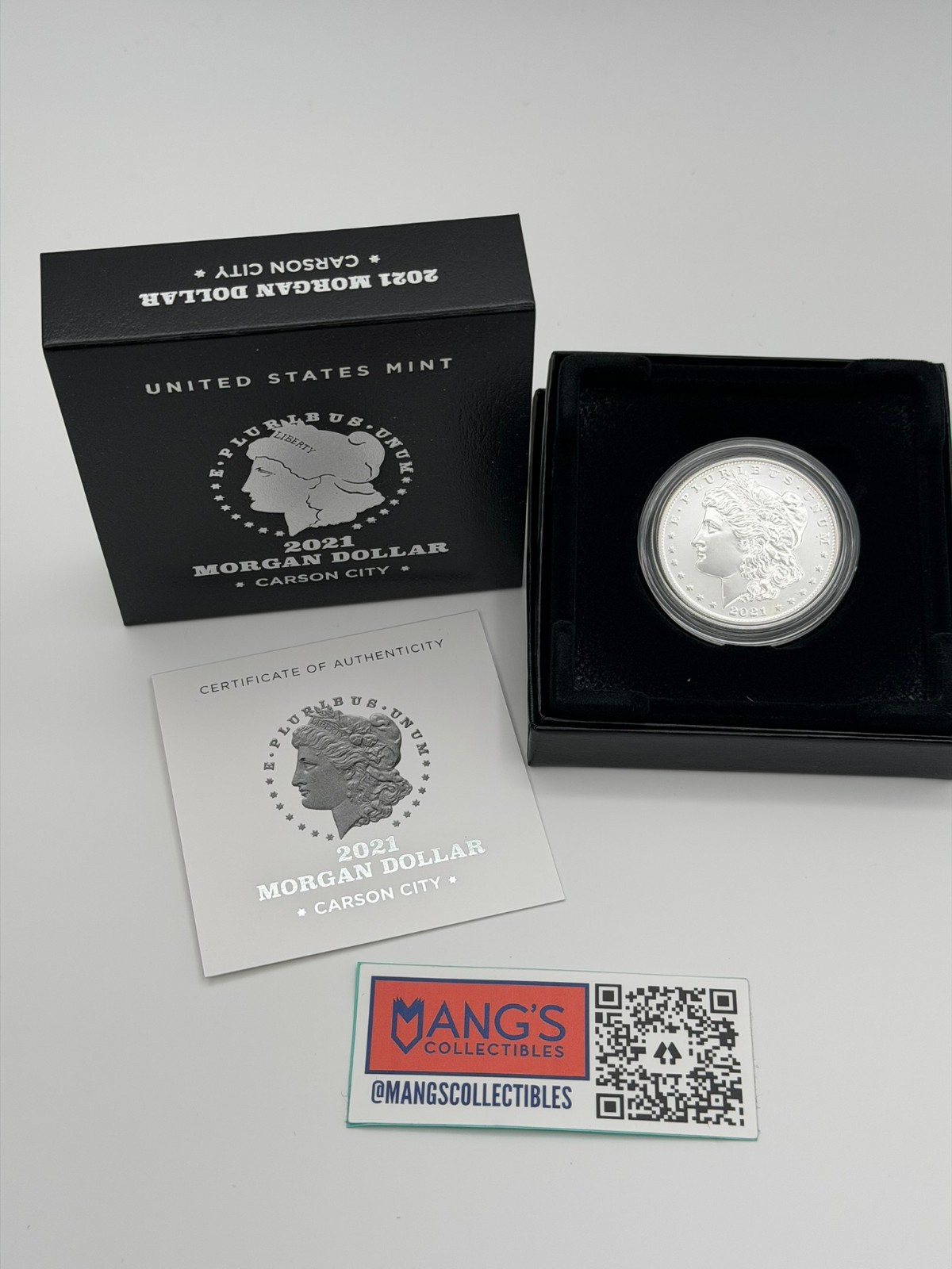 2021 Morgan Dollar Carson City CC Privy Mark - Silver - 21XC - Complete
