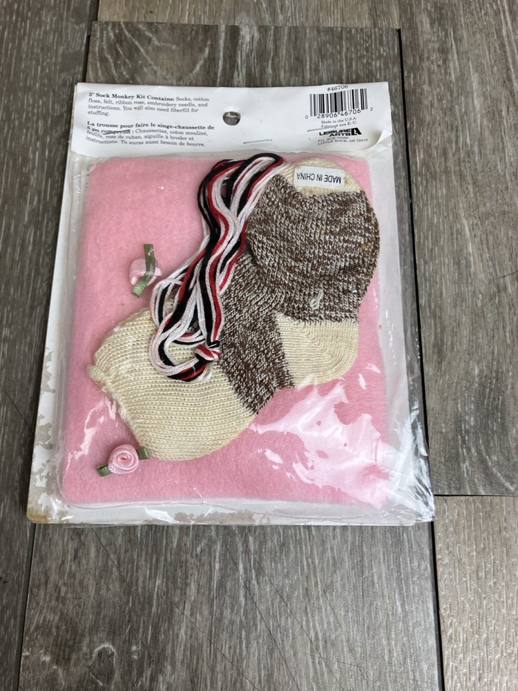 Mini Twirl Mini Sock Monkey Craft Kit Leisure Arts