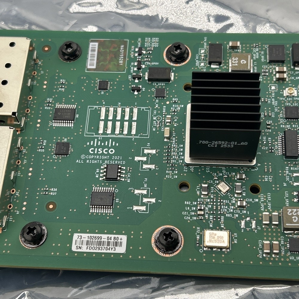 Cisco C-NIM-4X 4 Port Layer 2 3 10Gbps Switch Network Interface Module