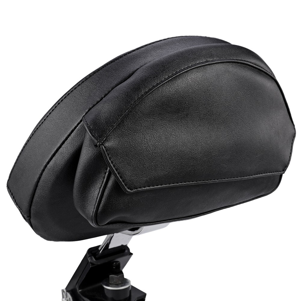 Black Adjustable Drivers Rider Backrest Mount Kit For Harley Electra Glide FLHR