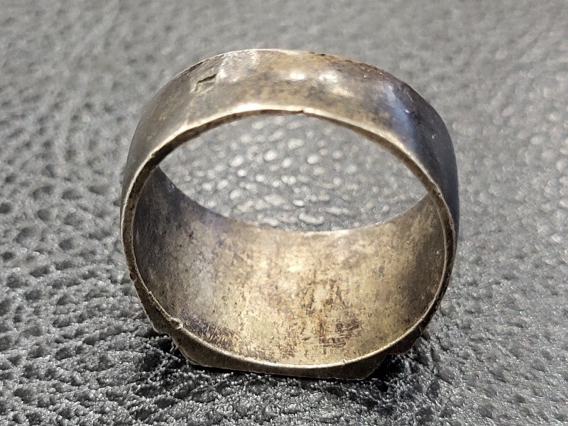 WWII Allied Invasion of French North Africa 1943 Trench Art Ring. Collectible.