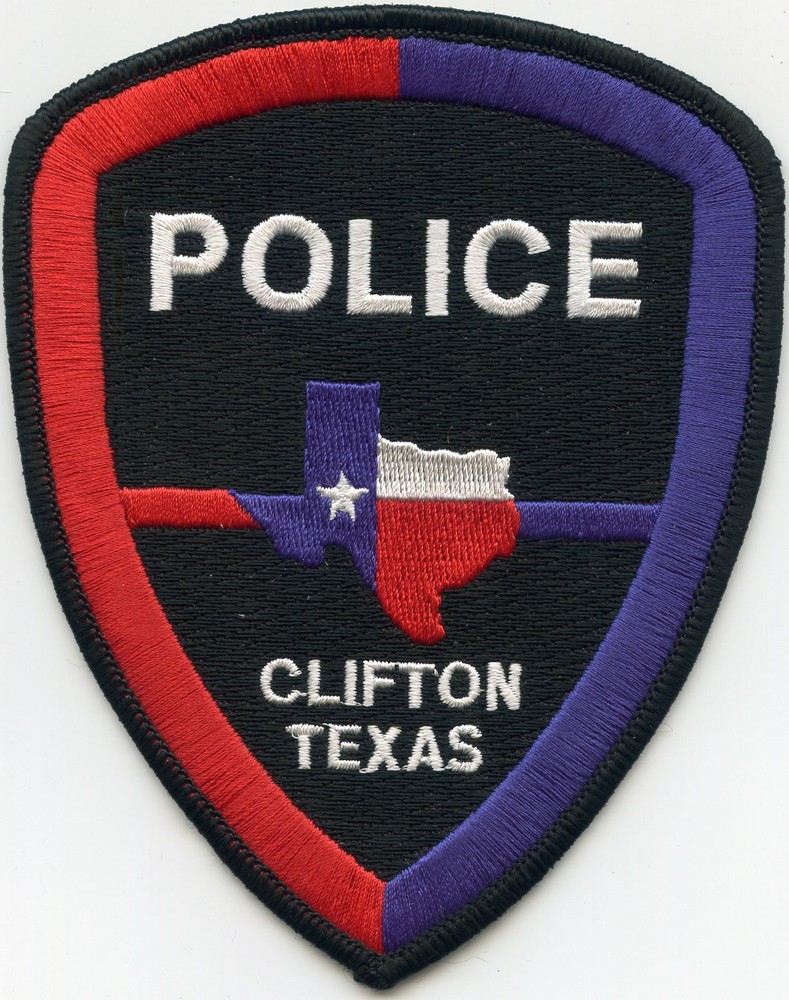 CLIFTON TEXAS TX POLICE PATCH