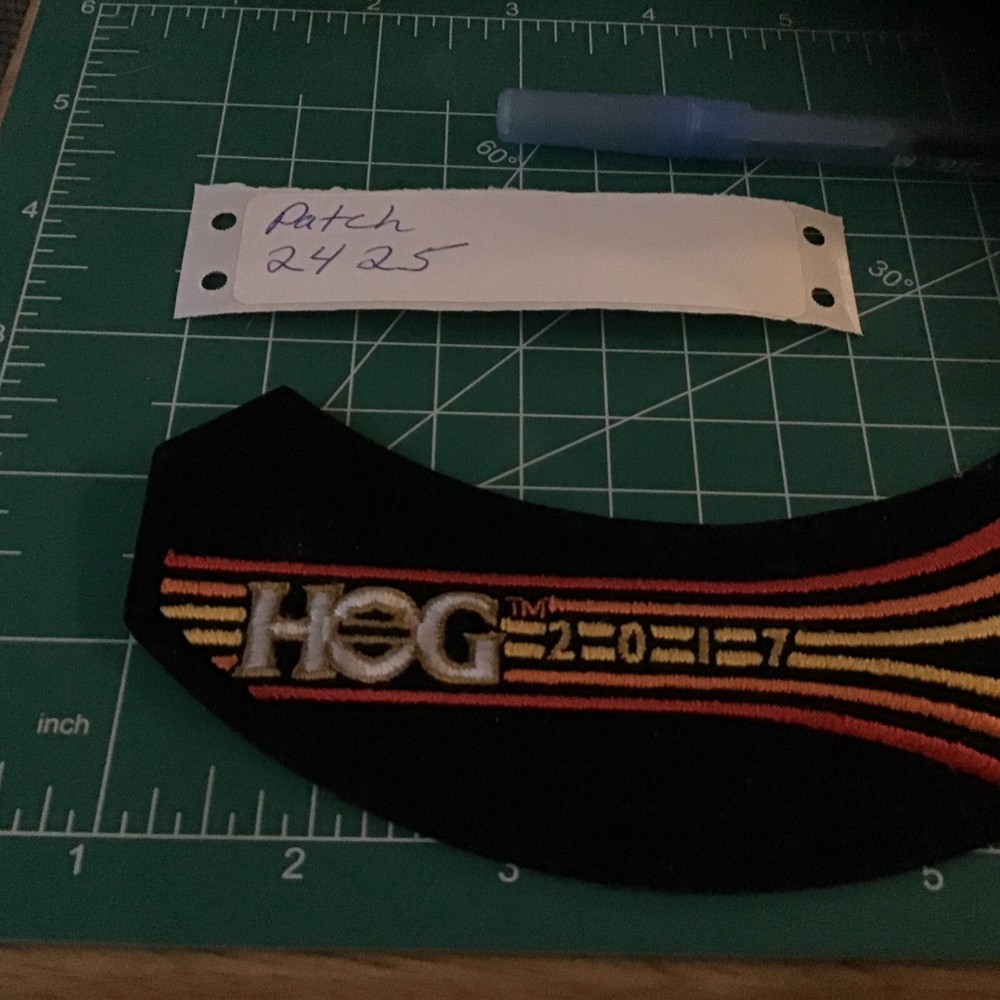 HOG HARLEY DAVIDSON OWNER'S GROUP PATCH 2017 ROCKER