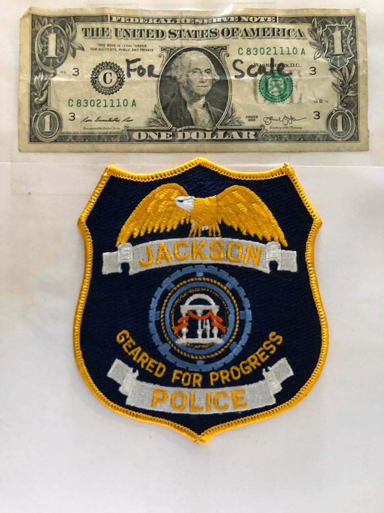 Jackson Georgia Police Patch Un-sewn great condition