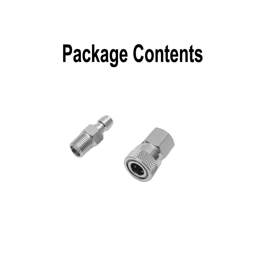 2X PCP 8mm Quick-Release Disconnect Coupler 1/8-NPT Fitting Male&Female