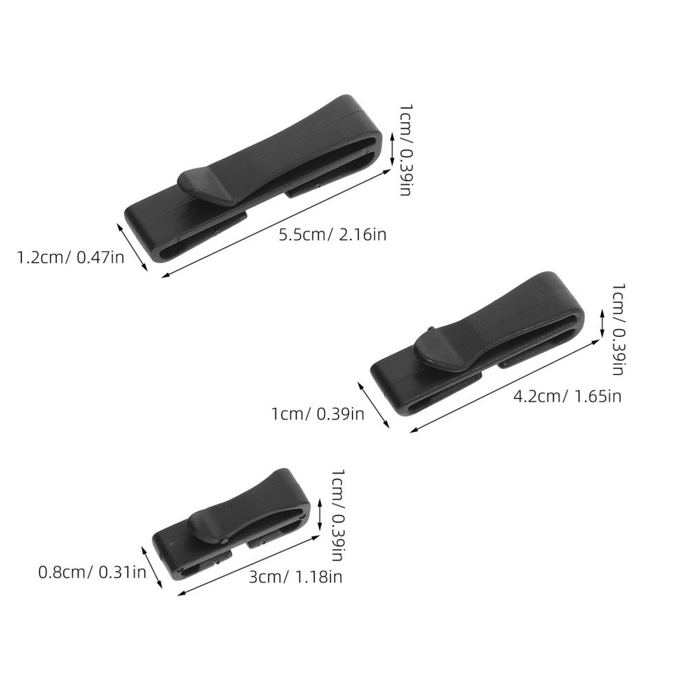 15 Pcs Multi-function Belt Clip Buckle Backpack Clips Accessories