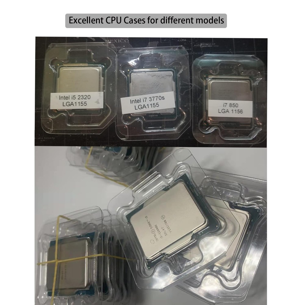 Computer CPU Case Tray Packaging Clamshell CPU Clamshell Container for CPU Ho...