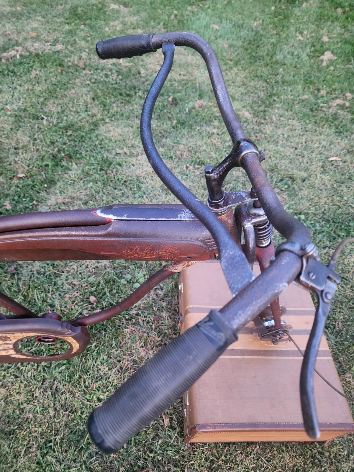 ORIGINAL 50'S COLUMBIA 5 STAR SUPERB BALLOON TIRE BIYCYCLE SPRINGER W/ KEY