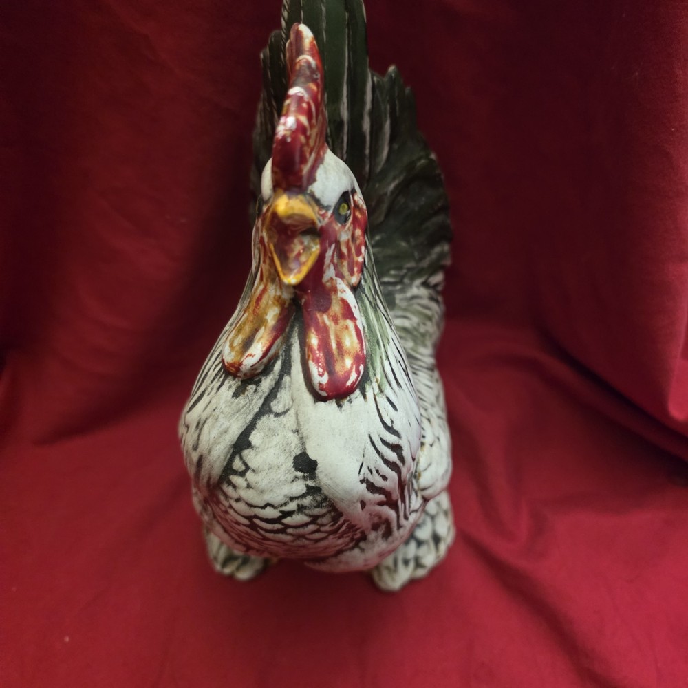 Vintage Ceramic Rooster Figurine